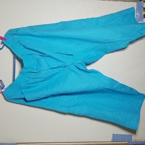 Woman Within Convertible 2-in-1 Cargo 3/4 Pant & Capri Elastic Waist plusize 24W